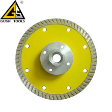 Hot Pressed/Sintered Narrow Turbo Diamond Saw Blade With Flange